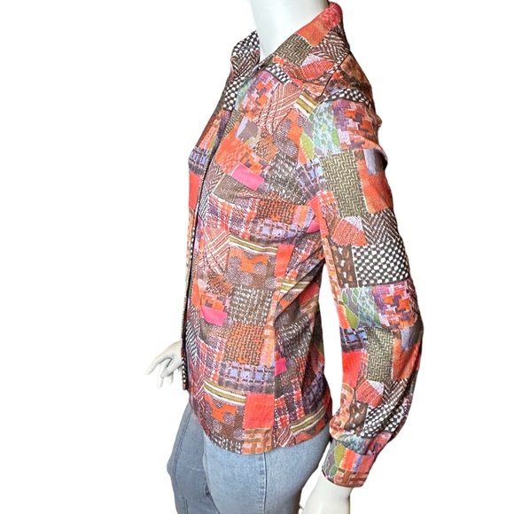 💜Host Pick Vintage 70s LUCKY TOPS Blouse Top Size Small - Picture 6 of 11